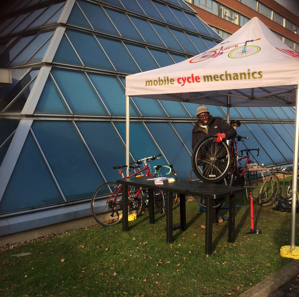 URGEcycles's tweet photo. FREE cycle safety checks @StGeorgesTrust @StudentCentre tomorrow morning- Make sure your bike is safe and a joy to ride this Spring! https://t.co/SkCV1f3J6g