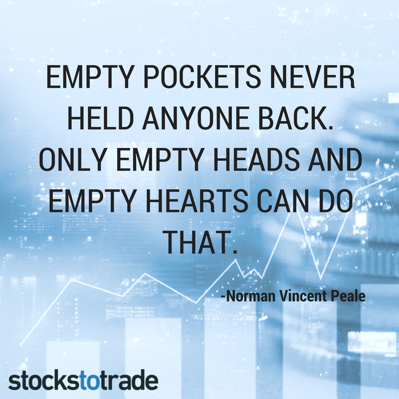 StocksToTrade's tweet photo. Don't let money keep you from reaching #FinancialFreedom. Take the time to learn and save up! #TraderWisdom $FB $TWTR https://t.co/sHFp9QvuRw