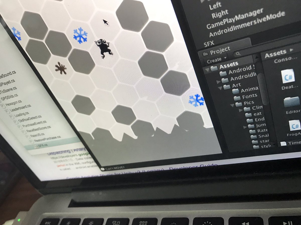 GiantBearGames's tweet image. A snap of the development, the semi-finished #GoFrogGo using #unity3d spent quite a few months #indiegame #gamedev