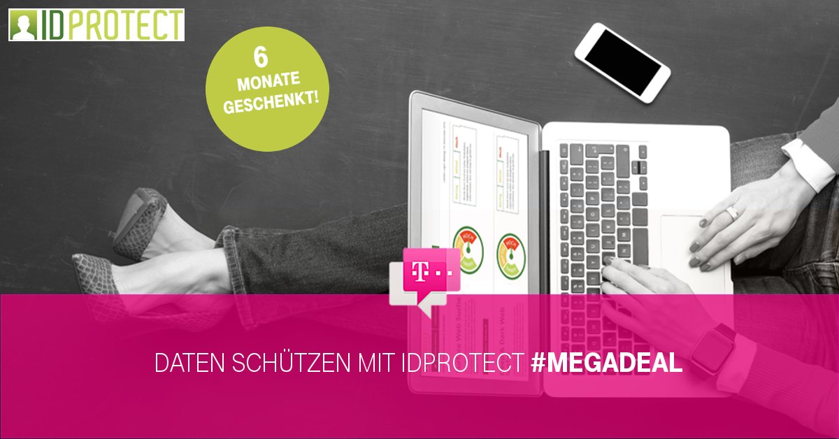 Telekom_hilft's tweet photo. Als Telekomkunde mit #IDPROTECT sechs Monate kostenlos eure #Daten im Internet #schützen? In unserem #Megadeal! https://t.co/3crVCITDbq https://t.co/yIwWWux5C5