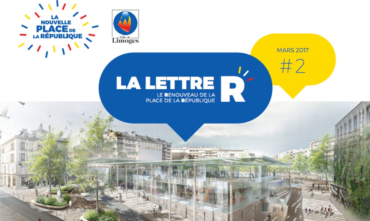 gbordas87's tweet photo. Nouvelle #PlaceRepLimoges 👉 La lettre R n°2 consacrée au bilan de la concertation est parue https://t.co/zc27MVVEtE https://t.co/eRChAX8Olh