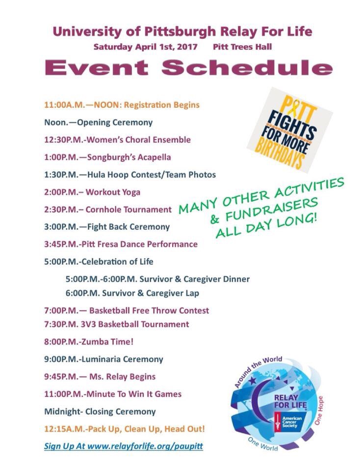 CACPitt's tweet image. RFL is in three days. Make sure you take a look at our schedule!