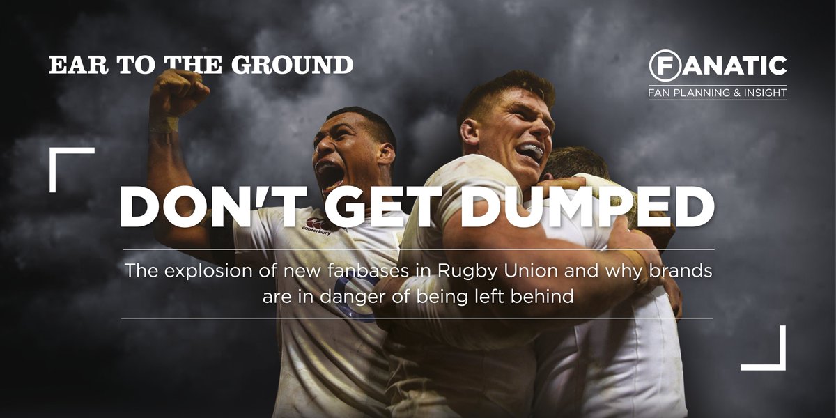 eartotheground's tweet image. OUT NOW: ‘DON’T GET DUMPED’ looks at how brands are in danger of being left behind in rugby. Read it here: bit.ly/ettgrugby