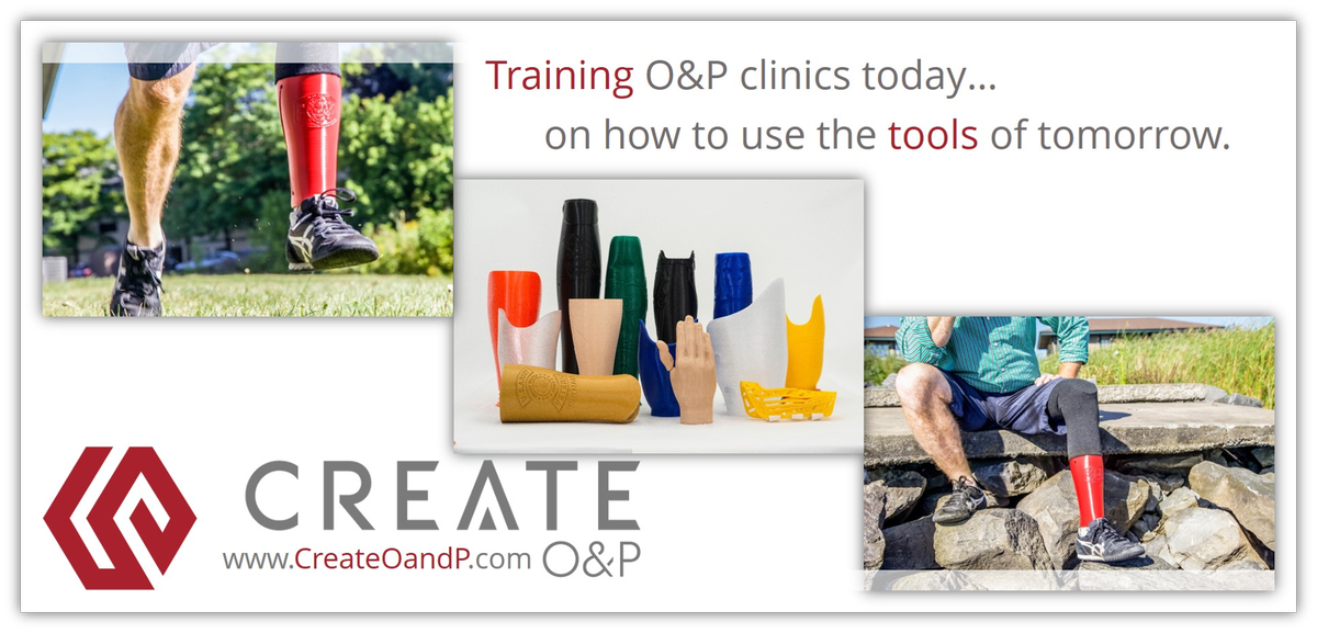 CreateOandP's tweet photo. We train you, support you and give you all the tools to 3D print devices in house.
#toolsoftomorrow #Create3400 #3dPrinting #prosthetics https://t.co/1kl3VryZT6