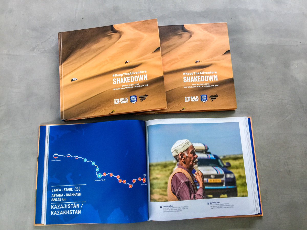 shakedownteam's tweet photo. Our book about #SWR2016 before 100 day's #SWR2017. Do you want one ? Nuestro libro sobre @silkwayrally 2016 a 100 días #SWR2017. Quieres 1? https://t.co/KJsOGqwsRA