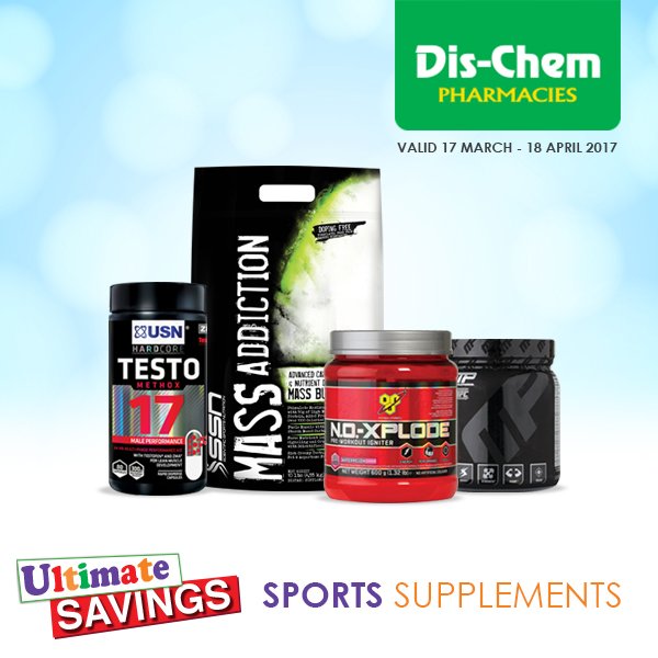DisChem on Twitter "Stock up on your Sports Supplements during our