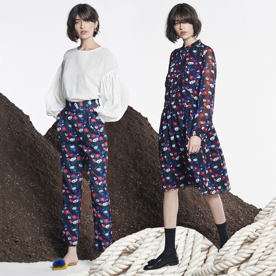 A pair of perfect #florals! Last call to PreO <a href="/Whit_NY/">WHIT</a>'s flowing #midi and #trousers in Asian-inspired prints moda.cm/WhitFW17