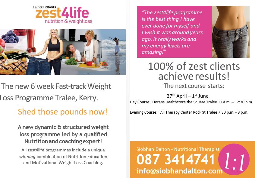 SiobhanDalton10's tweet photo. #zest4life #tralee #weightlossjourney #weightloss #patrickholford @horanshealthsto @tralee_outlook #healthy #lowGl https://t.co/akRq8lESyj