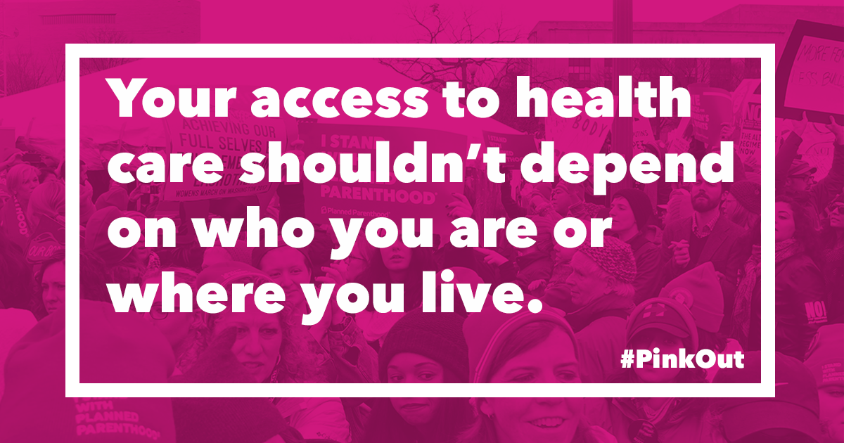 vanessadeano's tweet photo. We'll never stop fighting for our health, rights &amp; communities. #IStandWithPP &amp; 2.5MM who rely on it. #PinkOut https://t.co/EYbbN64N3D https://t.co/dq2CrkoucU