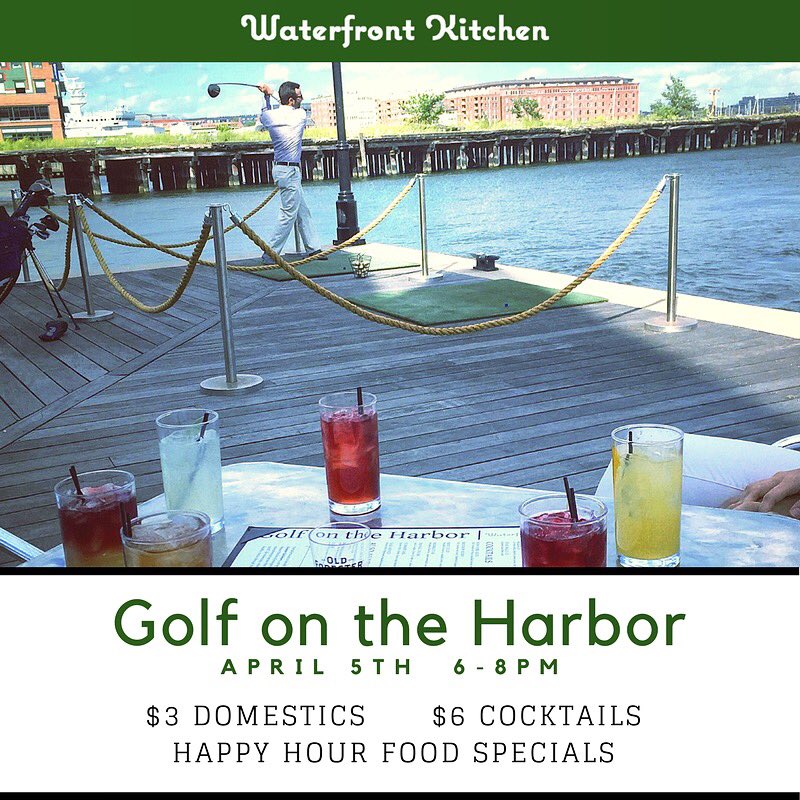 Stop by next Wednesday for a preview of this seasons Golf on the Harbor! 

#waterfrontkitchen #baltimore #fellspoint #golfontheharbor