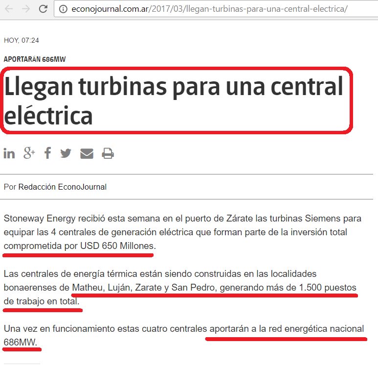 donmauri71's tweet photo. #NotiVerde #SiSePuede A esto se oponen los PJ, K y Massa, al #DesarrolloDelPaís Se Están Construyendo 4 Centrales Térmicas en Provincia BA https://t.co/L9zY5TdKVy
