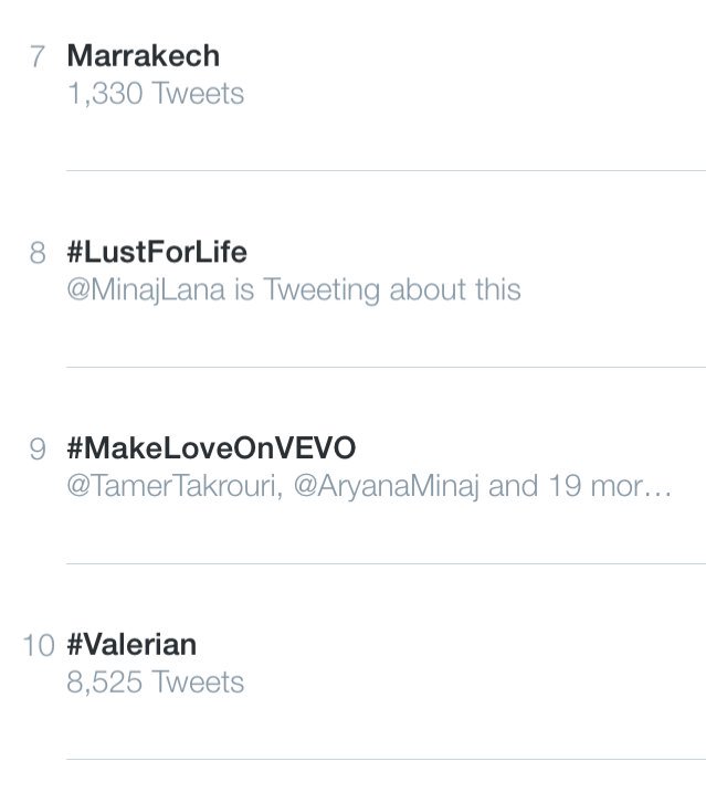 zaid_gasmi's tweet photo. @NICKIMINAJ yaaaz queen #MakeLoveVideo is Trending in Morocco 😄😄😍😍 https://t.co/S0KIlKTX2q