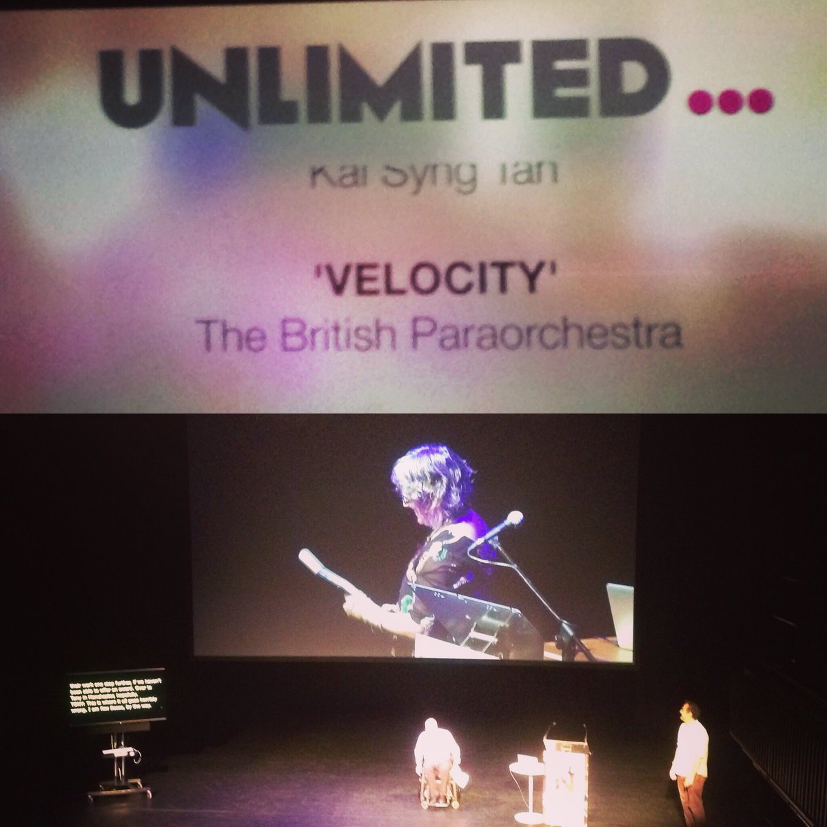 phoebe_holman's tweet photo. Heard epic words from @touretteshero, screened a film I made with @churlishmeg and we got a #UnlimitedCommission! @nbds2017 you were amazing https://t.co/80iL1Lwqu8