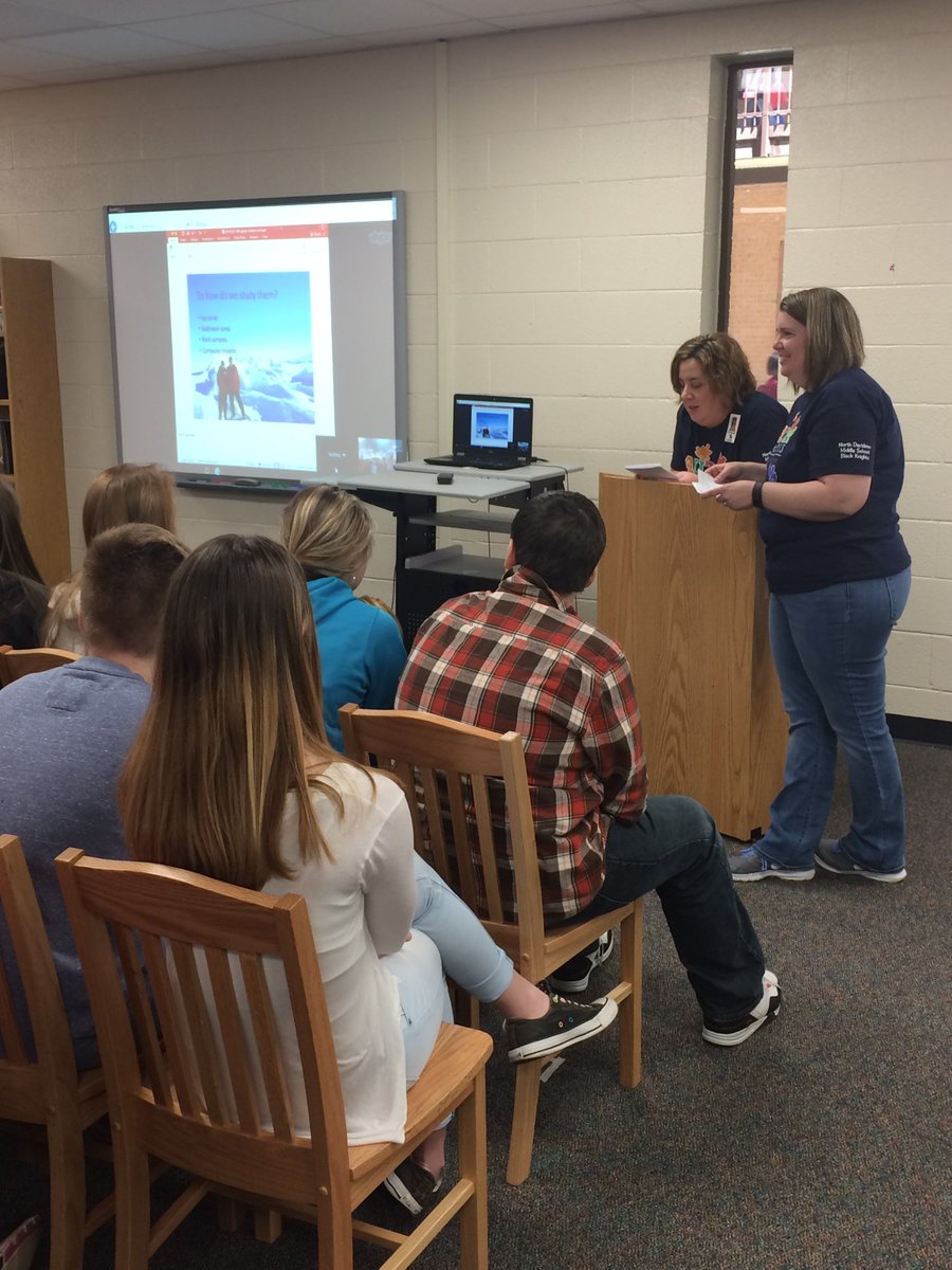 allred_kristi's tweet photo. 8th graders were amazed learning from @Ted_Bibby about taking ice core samples in Antarctica! @Polar_Research @SkypeClassroom #toocoldforus https://t.co/4YLGof1KDb