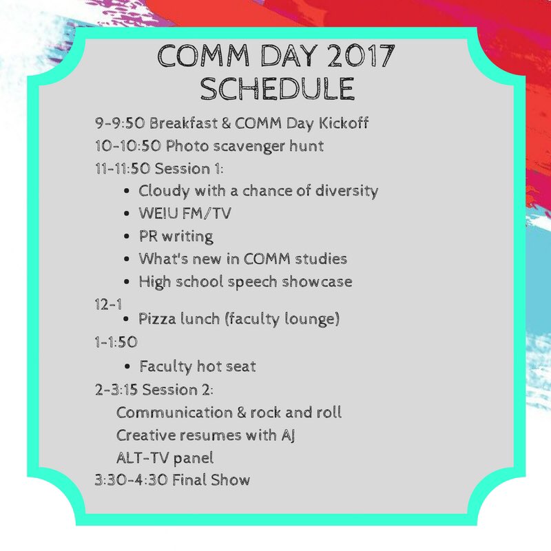 eiuCMNstudies's tweet photo. Are y'all ready for @EIUCommDay this Wednesday (April 5)? #EIUcommday17 https://t.co/RPdtyaekxO #CMNstudies