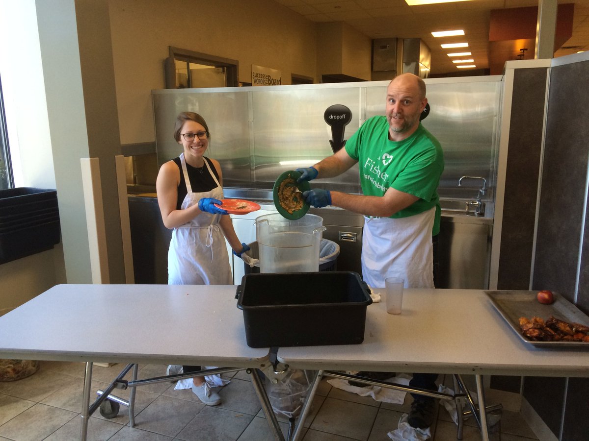 SJFCODC's tweet photo. Thanks to Alyssa Gaffney and Dr. Boller for helping out with #WasteWednesday in Lackman. https://t.co/mNrcQM2MXh