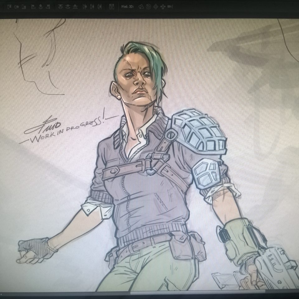 TheMeeDes's tweet photo. She's beauty she's grace, she'll punch you in the face #myArt #themeedes #soleSurvivor #fallout4 #mySoleSurvivor #workinprogress https://t.co/l0VVLy8Bj7