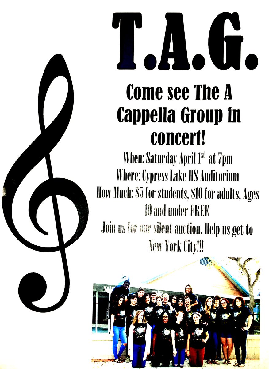 CypressLakeHigh's tweet photo. Come support @TAG_cypress on their journey to #ICHSA in NYC 🍎 https://t.co/ofAoUXhjw0