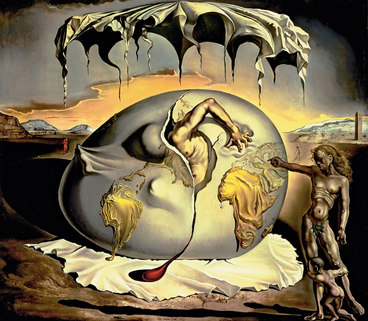 bupuf_com's tweet photo. #Dalí #Surrealismo #Pintura #Arte 
Niño geopolitico mirando el nacimiento de un hombre nuevo (1943 . 45,5 x 50 cm) @TheDali https://t.co/4Sm7fbFaqe