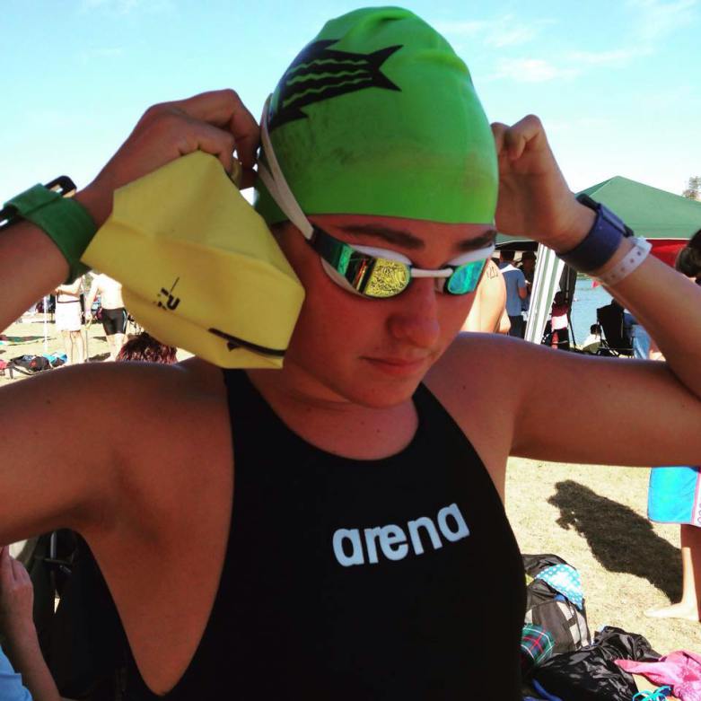 Chatting to this young, forever smiling, life loving champ Amber Smith. Brilliant swimmer, deep thinker 1 of SA's  inspirational youth.