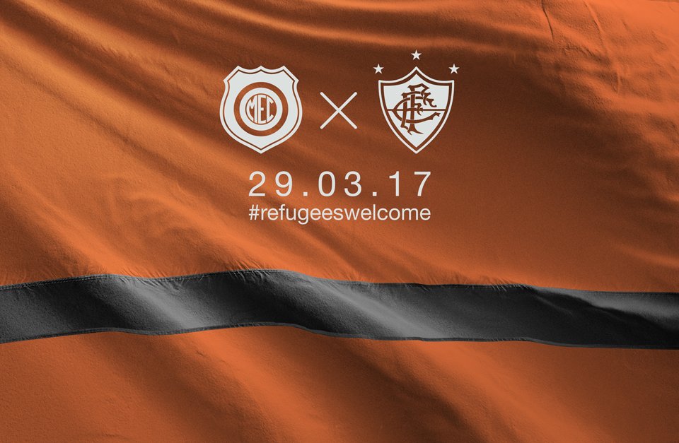 Maza, a Guinean refugee and football player will be honored today!! <a href="/MadureiraEC_BR/">Madureira EC</a> vs <a href="/FluminenseFC/">Fluminense F.C.</a> #refugeeswelcome #Iwelcome #refugeeflag