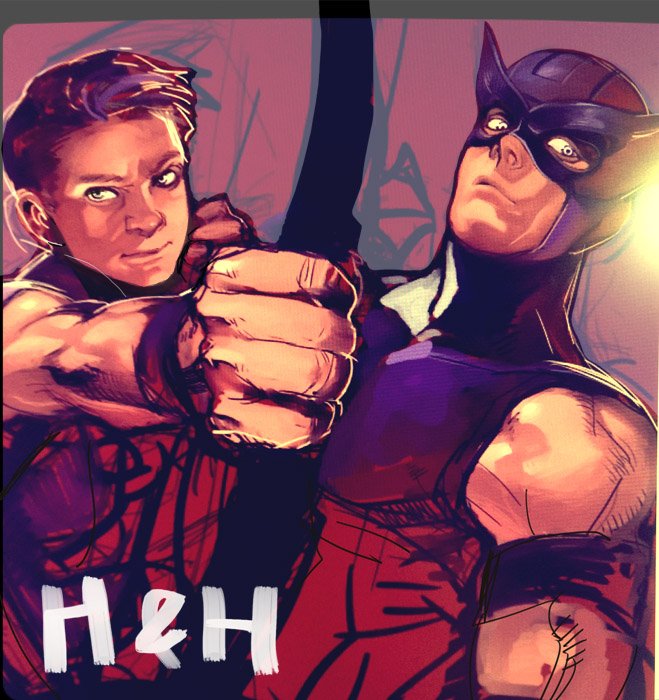 FlightOfHawkeye's tweet photo. "Hey look it's me and @AvengerOfPrey." https://t.co/74uEcG1dpZ