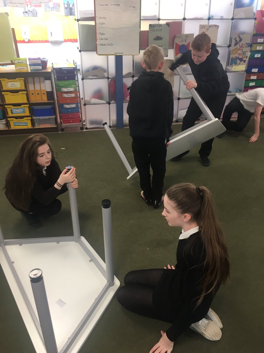 lasswadeps's tweet photo. Primary 7Y arranging their new furniture and making the most of their new whiteboard desks during maths today! @mispace16 https://t.co/AKyHWDY2FE