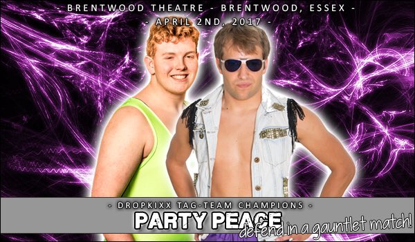 LJ_Brand's tweet photo. #BREAKING #TagTitles will be defended in a Triangle Tag Match #PartyPeace defend against #Stewperheroes and #SDoc and #Vertigo ! https://t.co/CwrfDrfaY5