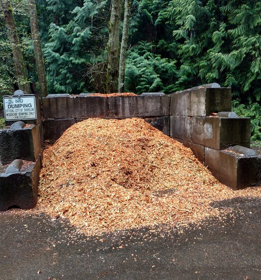 ShorelineWAGov's tweet photo. Free wood chips available at Hamlin Park, 16006 15th Ave NE. First come first serve until they're gone. #spring #yardwork #mulchit https://t.co/5l19CtrcOB