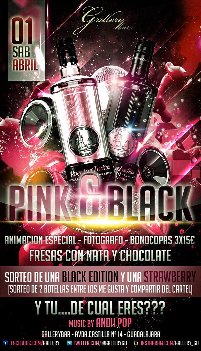 ESTE SABADO EL LADO SEXY y EL LADO OSCURO se FUNDEN para dar el MEJOR DE LOS SABORES en <a href="/GalleryGU/">Gallery</a>!!SORTEAMOS 2 BOTELLAS!!TU DE CUAL ERES???