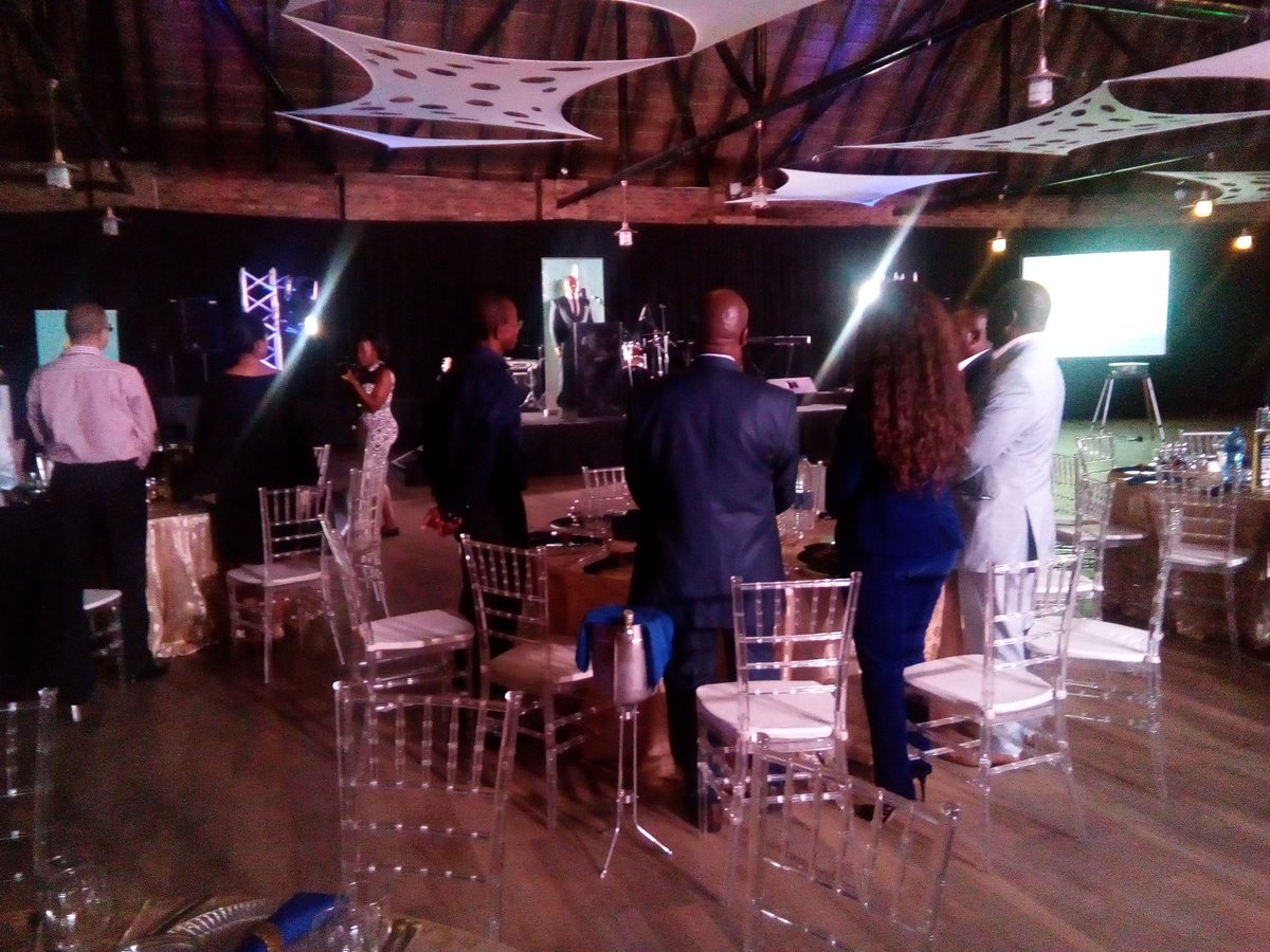 SABTACO5's tweet photo. Sabtaco Gala Dinner under way @Birchwood_Hotel . Mr. J Ngubeni doing welcome address. #SABTACO25th #SABTACOConf17 https://t.co/GZIveYrPSR