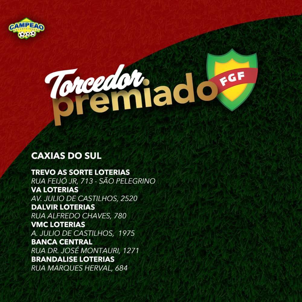 TorcedorPremio's tweet photo. Veja onde encontrar o Torcedor Premiado em Caxias. Adquira e ajude a dupla Ca-Ju no #Gauchão2017! @sercaxias @ECJuventude https://t.co/2l3hTAkOAL