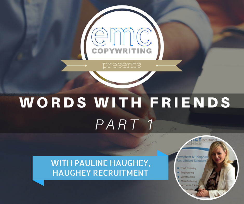 EMC_Copywriting's tweet photo. I've started a new #blog series called #WordsWithFriends featuring an interview from @haugheyrecruit https://t.co/O1hvFw9EOJ #recruitment https://t.co/6gEbzlDHA8