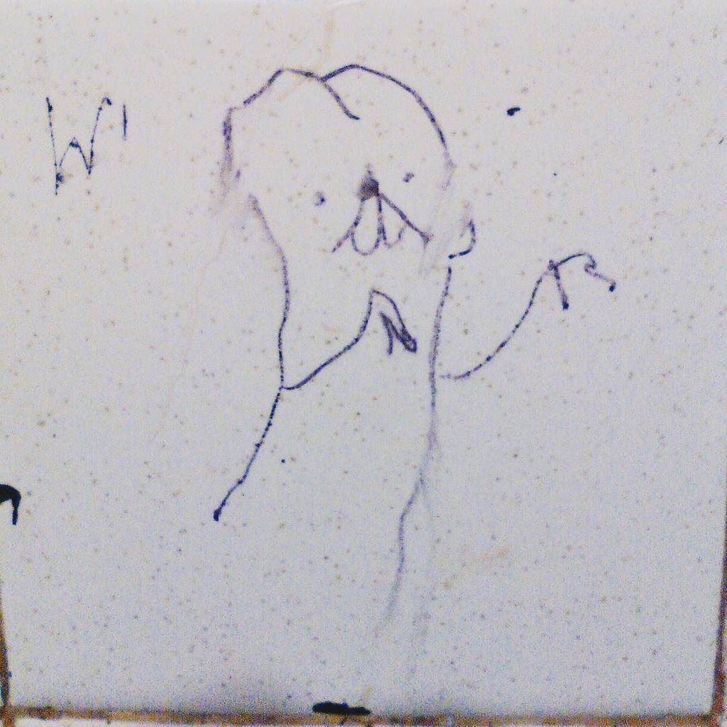 DaysOfHeavenMus's tweet photo. Bathroom Art #1. What's this lil' guys name? 
#daysofheaven #roadlife #rockband #rock #tourlife #bus #tourbus #bat… https://t.co/mEWQI21wdV https://t.co/l2L7Iu3ICp