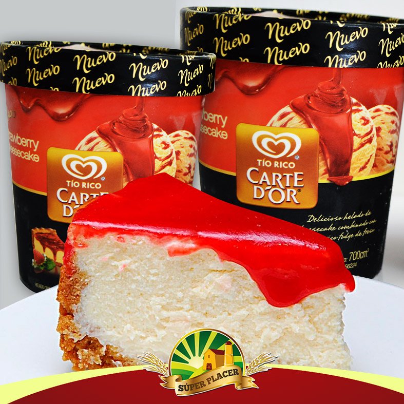 pan_superplacer's tweet photo. Después del almuerzo aquí te esperamos con el postre! Busca en nuestras neveras de #tiorico un delicioso helado de #cheesecake de fresa ! https://t.co/SoZ18CgtNt