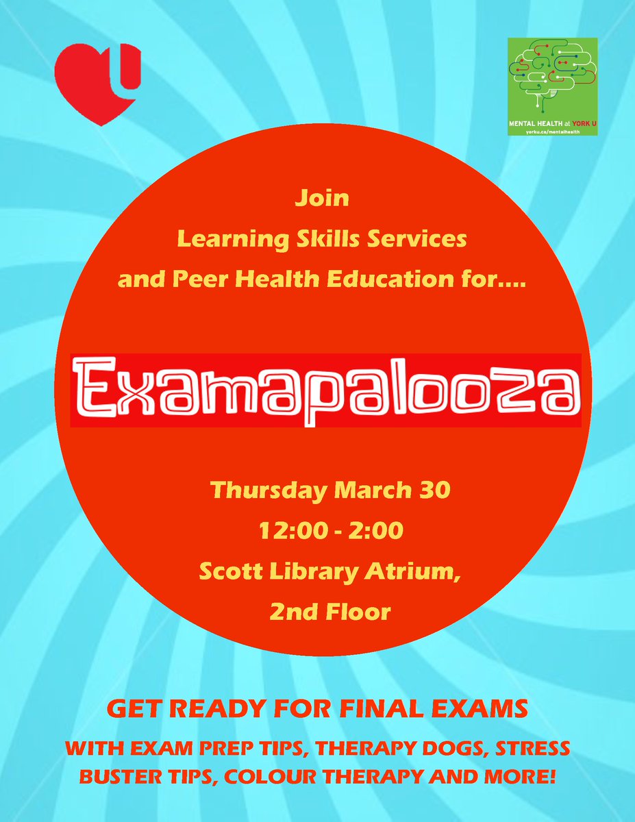 Learning Skills Yu It S Easy To Feel Overwhelmed Right Now Take Some Time To Unwind And Learn Useful Tips With Us Healthedyork At Examapalooza Tomorrow T Co 0zfgwv3rls Learning Skills Yu It S Easy To Feel Overwhelmed Right Now Take Some Time To Unwind And Learn Useful Tips With Us Healthedyork At Examapalooza Tomorrow T Co 0zfgwv3rls