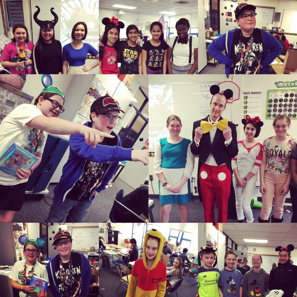 robomathgms's tweet photo. The kids on Disney day! Go #graftonmiddleschool #schoolspirit #schoolcommunity @gmsgrafton https://t.co/Skk5V8IsIp