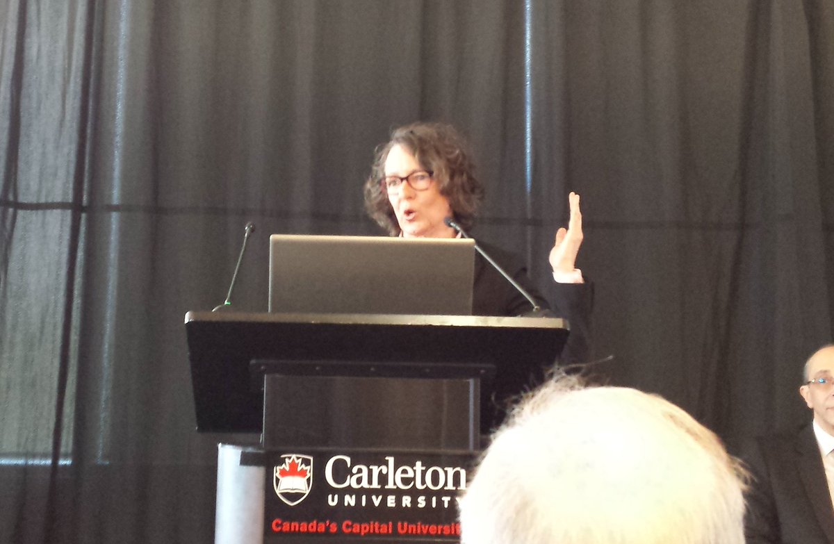 praxiem's tweet photo. At @Carleton_U #dataday4:  @TraceyLauriault #iot presents ethical questions ... e.g. will I have right not to be connected, who own my data? https://t.co/G41pZwCeVX
