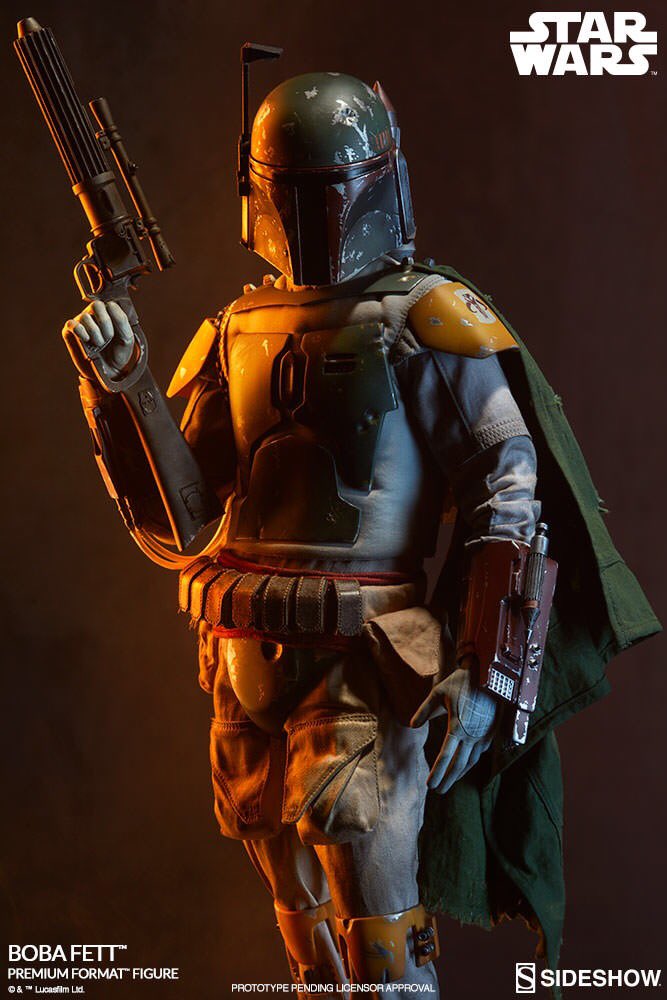 bobafettfanclub's tweet photo. Sideshow's new Premium Format "Return of the Jedi" #BobaFett press photos just came out. Whatcha think, Fett fans? https://t.co/RnFgzJt50T