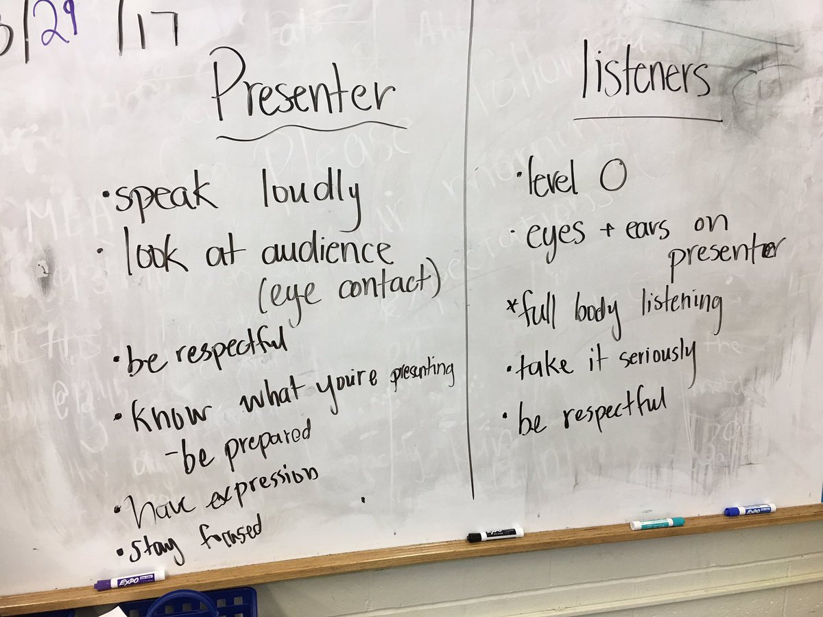 Vondesaunders's tweet photo. This is what the students are supposed to be doing during presentations! #edu382 #classroommanagement https://t.co/bVAEVFAmRi