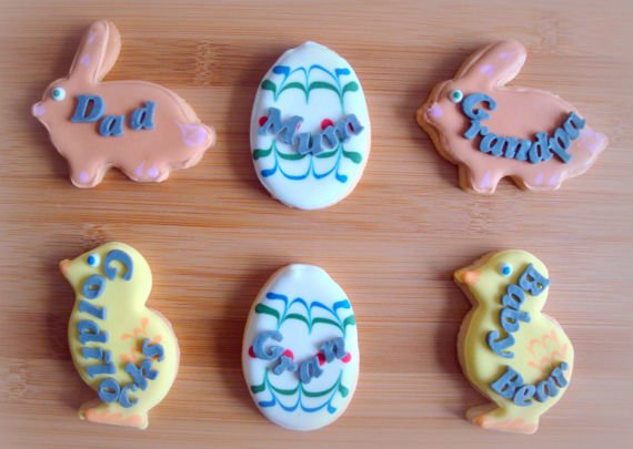 NutsAboutTruffs's tweet photo. Hi #HandmadeHour - early Easter greetings from our cheery personalised bunny, chick, and egg biscuits now available on @Etsy #craftbuzz https://t.co/q5stZv3kCj