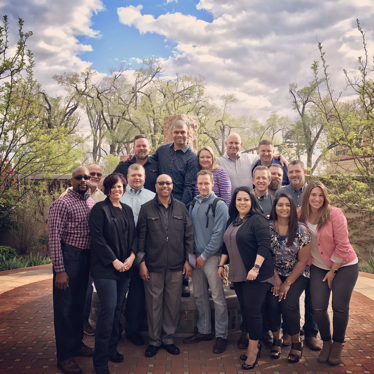 chelibreaux's tweet photo. Breed Team...check out that view tho...#ChilisLove #StrongerTogether https://t.co/dDSCjBK044