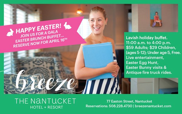 Make your reservations now for lavish Easter Brunch Buffet <a href="/nantuckethotel/">The Nantucket Hotel</a> on April 16th! 508-228-4730. #nantucketing