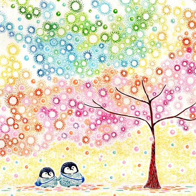 Aya Illustration A Twitter カラーボールペンアート 希望の木