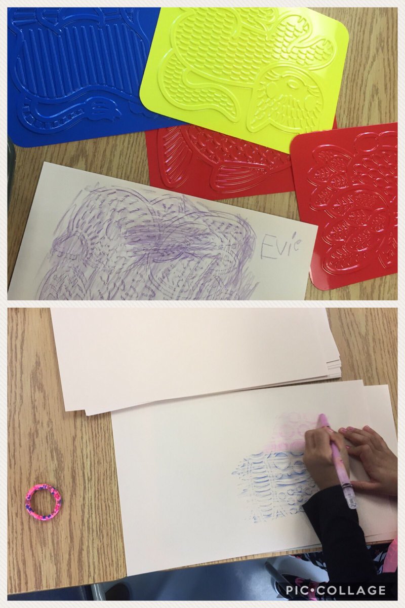 Laura_Mathers4's tweet photo. Using our new tools at the art studio to create crayon rubbings art and stories. #artstudiofun #literacy
👍😃🌼💚👍😃🌼💚👍😃🌼💚 https://t.co/SN2qh8vi87