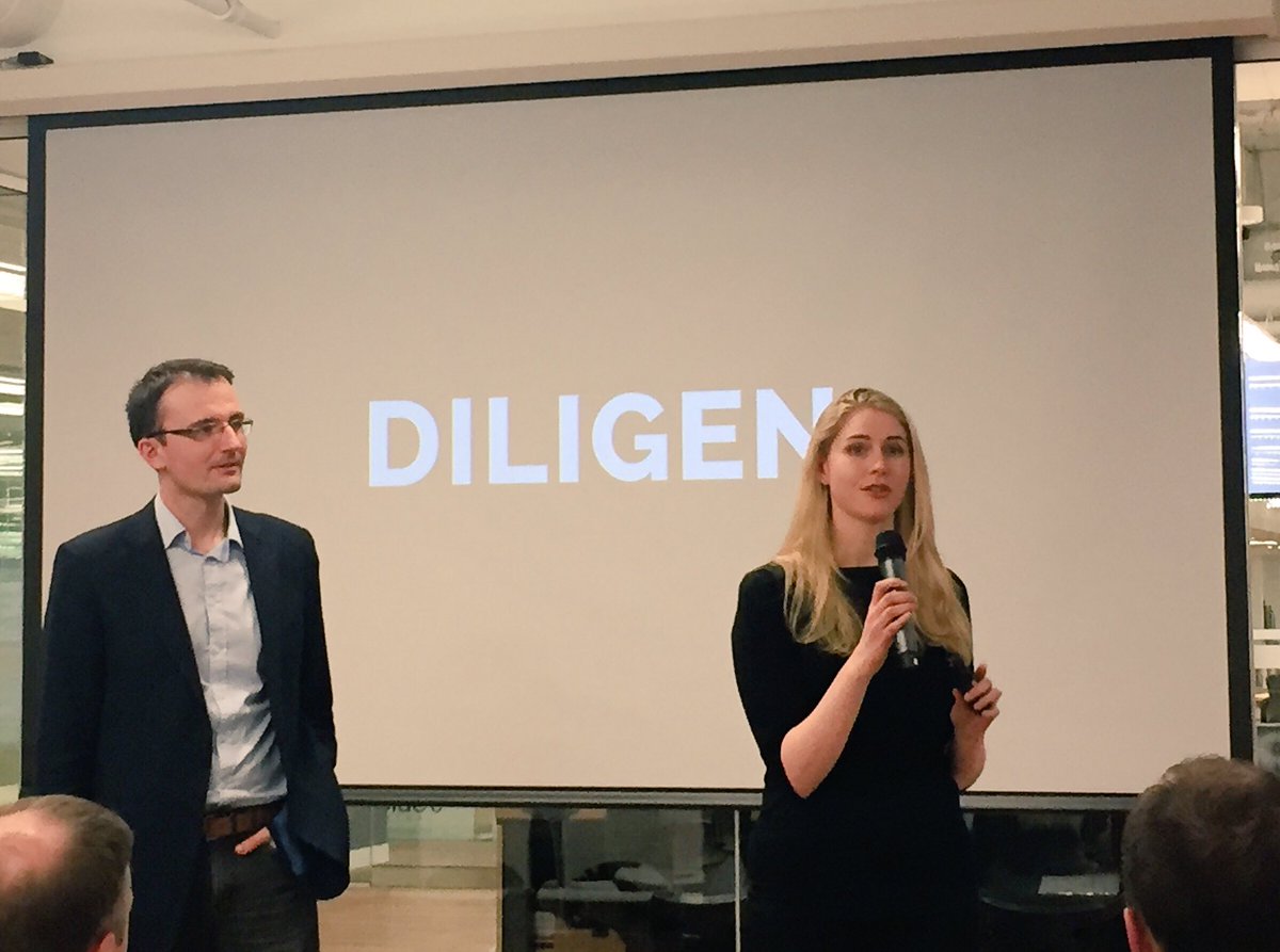 lisadurnford's tweet image. @diligensoftware co-founders pitching at #ai4biz and may I just say... *mic drop* #legaltech