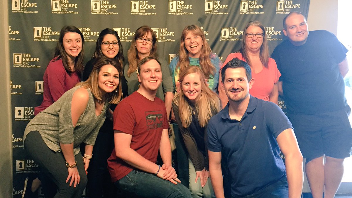 We may have had a few hints, but we all managed to #escapeokc!! Love this group of leaders! Thanks for the laughs and team work!