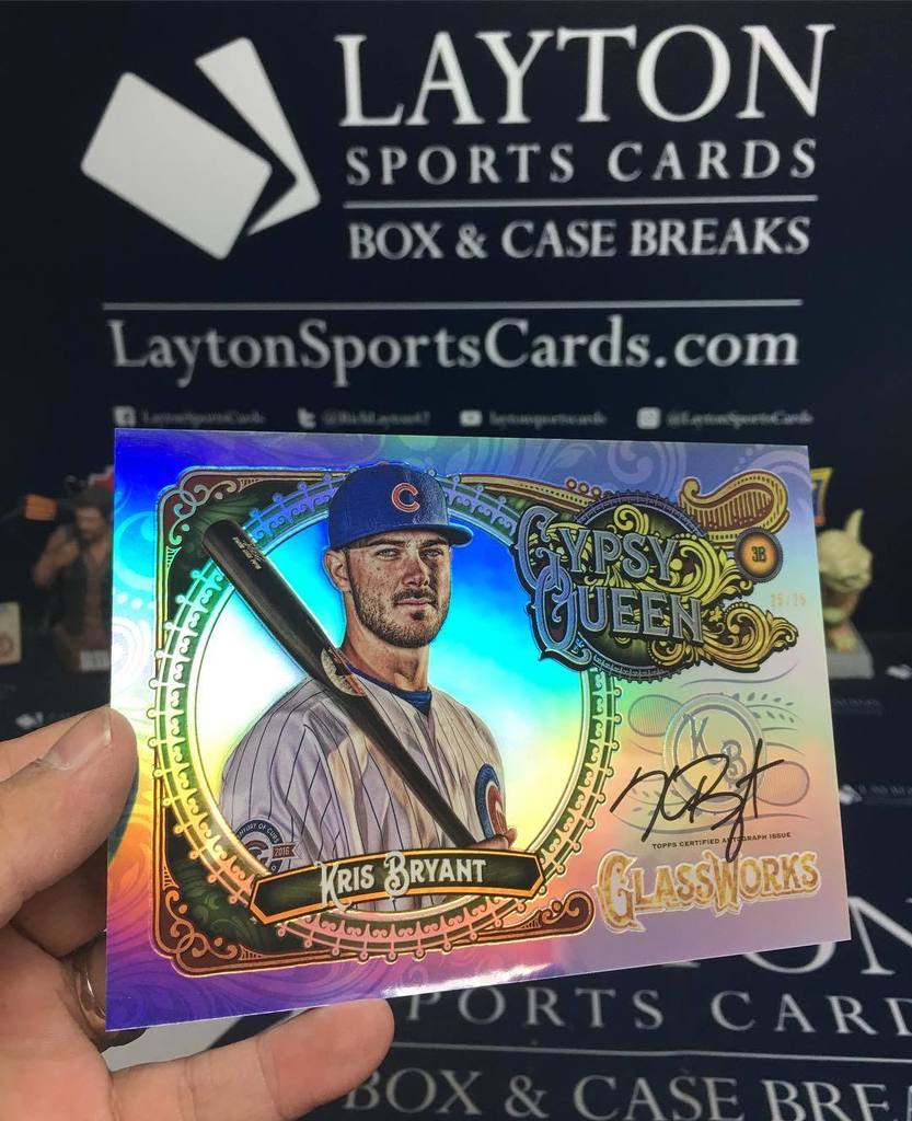 LaytonSports's tweet image. Awesome #KrisBryant Box Topper Auto from @topps Gypsy Queen! #BOOM #LSC #casebreak #sportscards #groupbreaks #MLB ift.tt/2oiMVDa