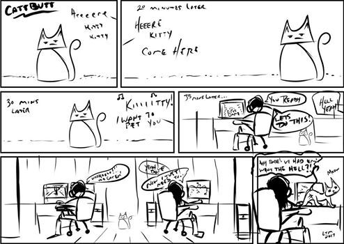 Lance_T_Miller's tweet photo. Trying something different artwise today. #WebbyWednesday  #CattButt #Gamer #Gamerworldproblems #catlife https://t.co/WxegN17AnL
