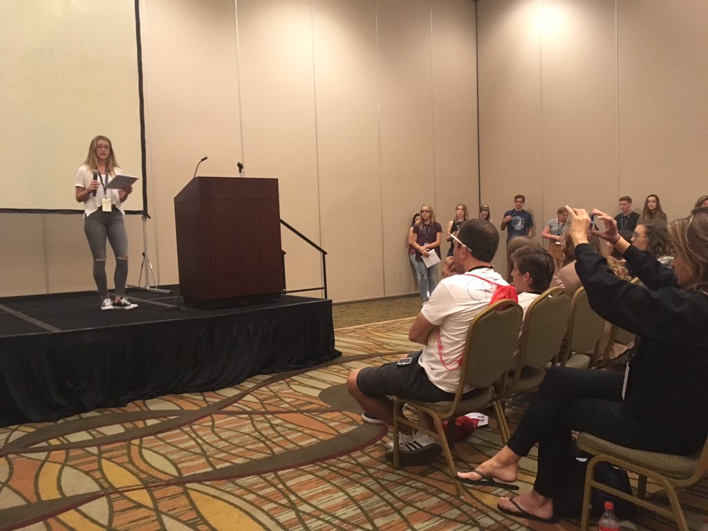 JPorterCHS's tweet photo. CUSD Broadcasting presenting at the Student Television Network Conference @CarlsbadHS @CarlsbadUnified  @suptchurchill https://t.co/8poNFTDzUn